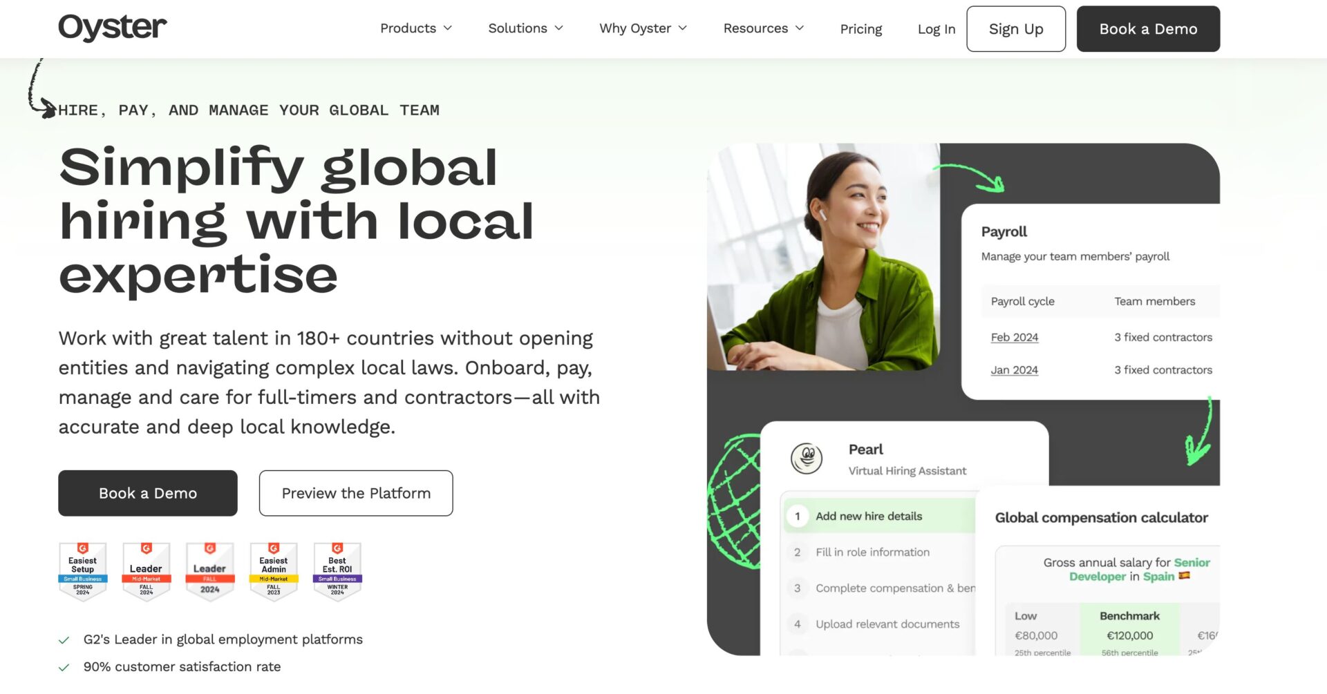 Oyster Global Payments and EOR