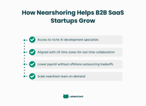 How Nearshoring Helps B2B SaaS Startups Grow