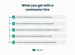 What you get with a contractor hire