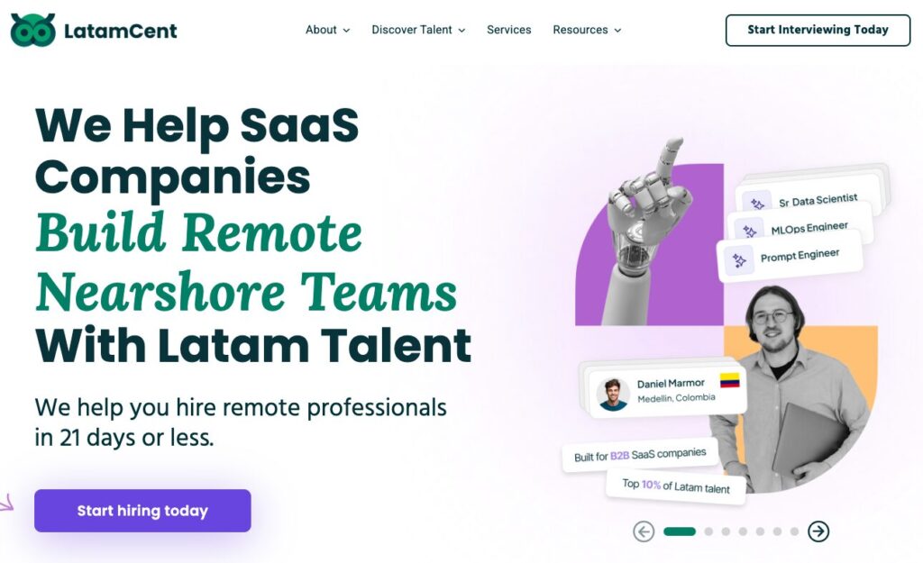 latamcent top nearshore and staffing agency