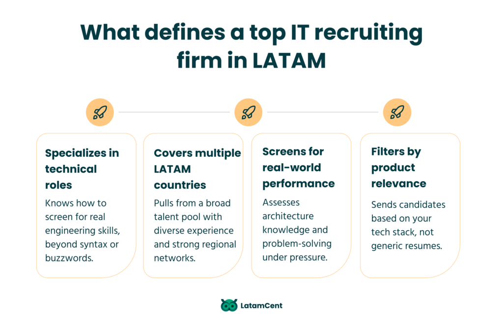 What defines a top IT recruiting firm in LATAM
