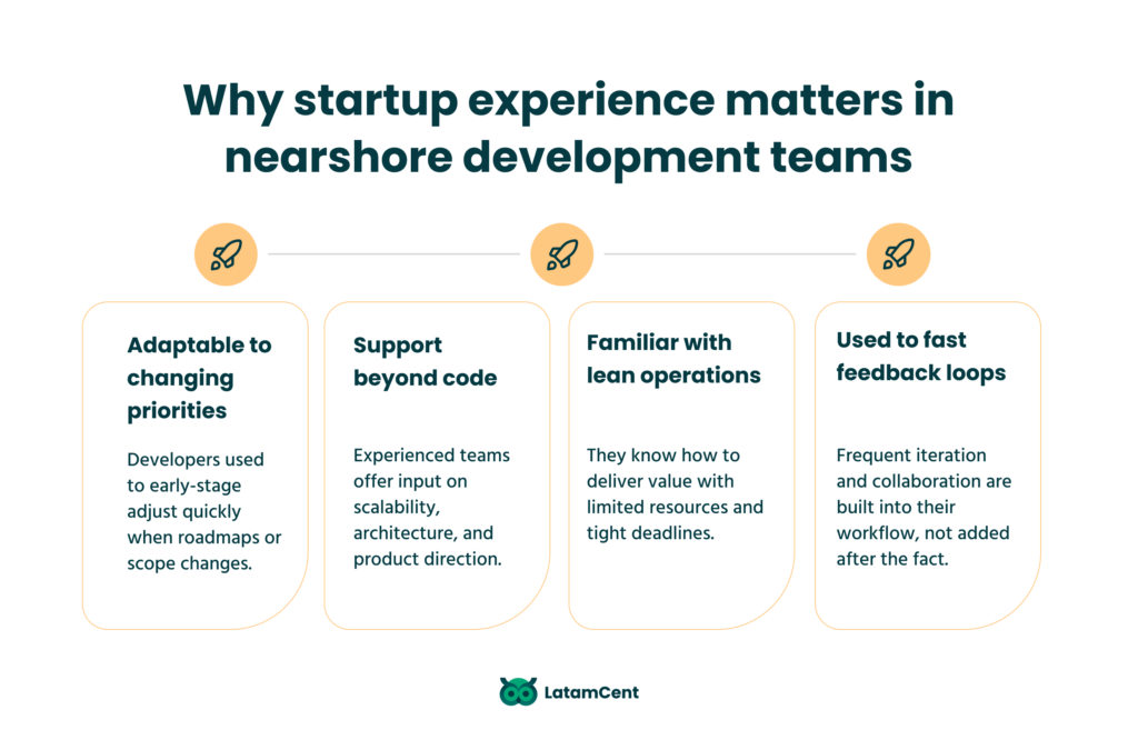 Why startup experience matters in nearshore development teams