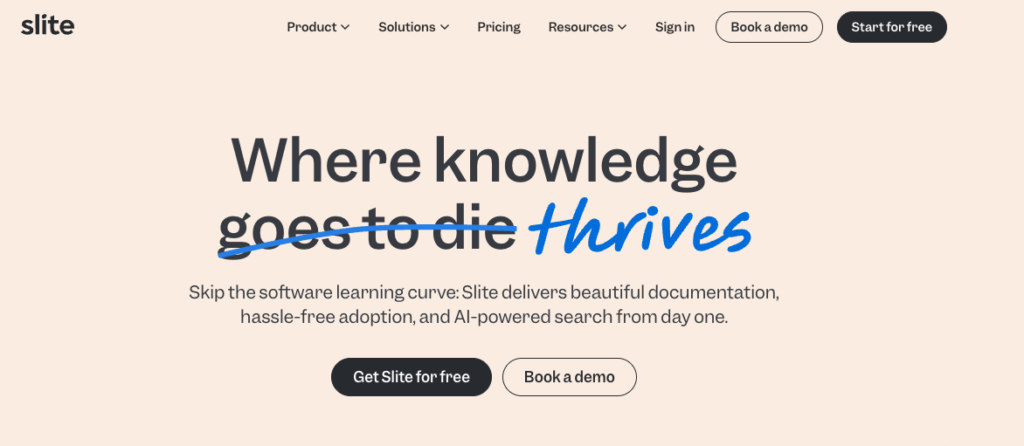 Slite (Async Memo & Team Docs)