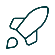 Rocket icon representing 2023 founding year