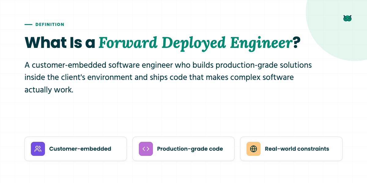 Definition of a Forward Deployed Engineer